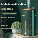 Nano humidifier for household high fog creative mini humidifier 1000ml large capacity 4 levels