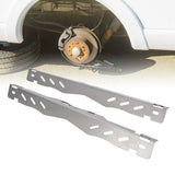 2PCS Heavy Duty Wheel Alignment Tools with Hanging Hole Wheel Hub Locating Plate Set for Vehicle Silver