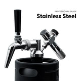 2024 New Stainless Steel Nitro Cold Brew Coffee Maker Home Keg with Pressure Regulating Valve