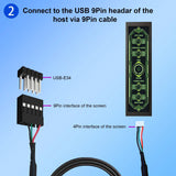 9.16inch 462x1920 Bar IPS LCD Monitor for PC Case DIY CPU GPU Theme Display