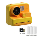 HD 1080P Video Photo Digital Camera child Cartoon Instant Camera Print Camera with Thermal Print Paper for Kid Christmas gift