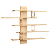 2025 New Wooden Rack Wall Mounted Storage Shelf For Figure Dolls Display And