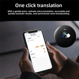AI 102 Intelligent AI Mobile Assistant 50 Languages Bluetooth Voice Translator Audio Photo Recognition Translation