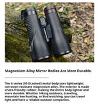 Shuntu P1250 Alloy Metal Tactical ED Telescope 12X50 Outdoor Waterproof Durable Bird Watching Binoculars for Hunting Camping