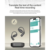 AI Translator Earbuds Intelligent Real-Time Translation Supports 200+ Languages BT5.3 Ear Hook Translator Earbuds