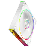 GW-ARGB Case Fan 14CM Cooling Fan Divine Light Synchronous 5V3pin Circular Light Bar White B