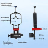 Astronomical Telescope Three-Axis Metal Mobile Phone Holder Adapter Photography Microscope Multi-Function Holder