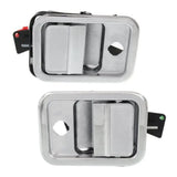 Chrome Exterior Door Handle 1 Pair A1842228002 A1842228003 For Freightliner Columbia 2000-2011 Pull Outside Handle