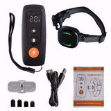 H732 Dog Training Collar, Dog Shock Collar with Remote for 8-120lbs Dogs, IP68 Waterproof, Rechargeable Electric Collar