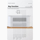 Aroma Diffuser With Bluetooth Speaker Essential Oil Diffuser Flickering Flame 260Ml White Noise Sleep Sound Machine