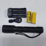 High Power 310nm Midwave UV Light Flashlight, MW ZWB3 Filter UVB Rechargeable Flashlight for Minerals Detection