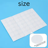 Wardrobe Cupboard Self-adhesive Screw Covers Caps Stickers 54 in 1 White LZB