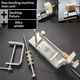 Wire Bending Machine Wire Bending Steel&Coiling Tool – Slow Pitch Jig Fly Tying Bait Making and Reel Winding All-in-One Kit