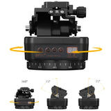 360° panoramic rotation wireless remote control - electric pan/tilt, compatible with mirrorless cameras and smartphones