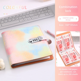With Password Lock 200 Envelopes Money Saving Challeng PU Large Capacity Savings Binder Save Money Portable