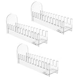 GW-3 Pcs 12 Tier Acrylic Greeting Card Display Stand Clear Card Display Stand Easy To Assemble Postcard Sticker Card Holder