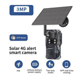 4G LTE Solar Powered Trail Camera Photo Traps with Cloud Storage 7800mAh Battery Ucon App Control for Wildlife Hunting