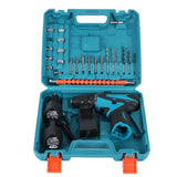 Efficient Motor Rechargeable 12V Li-ion Battery Power Tools Set DIY Variable Speed Cordless Drill Driver