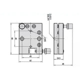 Pitch and rotation adjustment for optical applications, manual dual-axis precise tilt phase