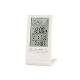 Wireless Thermometer Hygrometer Gauge Indicator Weather Station Electronic Temperature Humidity Monitor Clock for Indoor Outdoor