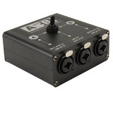 Audio Manual Selector 2 In 1 Out/1 In 2 Out Audio Switcher 6.35/6.5 XLR Audio Switcher For Microphone Sound Card Mixer