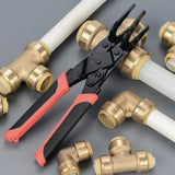 Multi-Sized Push-to-Connect Push-fit Disconnect Tong Clamp Tool For 1/2'' 3/4'' 1'' Inch Pipe PEX CPVC Copper Pipe Removing Tool