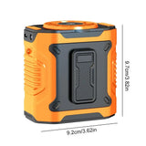 Portable Waist Fan with LED Light Hanging Neck Strong Wind Airflow with Power Bank for Emergency Sports Outdoor Working