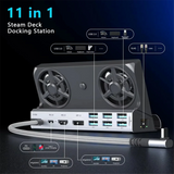 USB C Docking Station for Steam Deck to HDTV 4K60Hz RJ45 PD100W Dock for Asus ROG Ally Nintendo Switch MacBook PC