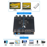 2X60w+150W Subwoofer Bluetooth 5.3 Power Amplifier Board USB Sound Card 2.1 Channel Audio Equalizer Class D Amp Module