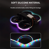 For DJI AVATA 2/NEO Drone Luminous LED Light Strip Waterproof Adjustable Lamp Belt Night Flight Kit Button