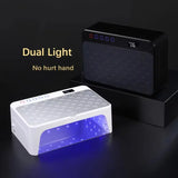 New Arrival Rechargeable Fast Quick Curing Gel Nail Dryer Lamp Low Hot Double Hand UV Led Nail Lamp for Gel