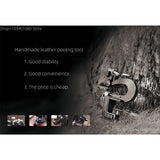 Black leather thinning machine Leather peeling machine leather splitter Handmade leather thinning tool