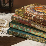 Fashion Retro Hardcover Notebooks Oil Painting Series Classic Design Notepad 3D Color Page Illustration Diary Notebook