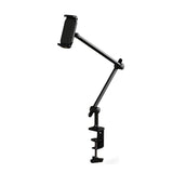 Aluminum Tablet Stand Holder Clamp Mount with 360° Adjustable Long Arm, Tablet Holder for 4"-13" IPhone, IPad , Kindle, Switch