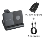 Foldable Wireless Charger Stand for Samsung Galaxy Z Fold 5 4 3 S23 Ultra Fast Charging Dock Station for Galaxy Watch 6 Buds2