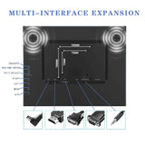 15inch 1024x768 Industrial LCD Monitor VGA DVI Input Port Black Metal Case