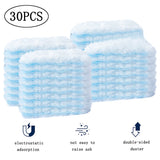 30PCS Dust Magnet Cloth Dust Brush Electrostatic Absorbent Fiber Duster Air-condition Car Furniture Clean Microfiber with Handle