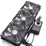 Three Fan-Mini Cooling Fan Soldering Fume Pipe Duct Window Wall Extractor EU For Phone Motherboard Welding Repair Tool EU P