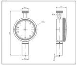 LX-D-2 Shore Hardness Tester for PVC, EVA, and Rubber Materials， Accuracy 0~100HA