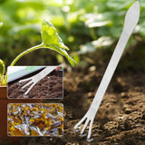 Bonsai Rake Root Rake Stainless Steel Root Rake 3-Prong Loosen Soil Bonsai Tree Tools with Ergonomic Handle Stainless Steel Rake