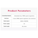 Intergrated Cooling Fan For Raspberry Pi CM5, Heatsink With PWM SpeedRegulated Fan, For Raspberry PI CM5