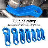 7pcs Pipe Joint AC Lines Angled Disconnect Mixed Size Plastic Car Fuel Line Angled Disconnect Portable Auto Accessories