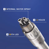 Premium LED 61mm Internals Water Spray Quick Coupligs for Air Turbines High Speed Handpiece Connect 6 Holes SDentals Chair