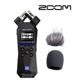 Original Zoom H1essential  Digital Camera Audio Recorder Stereo Microphone with wind sponge and fur coat gifts