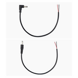 (20 Pack) Replacement 3.5Mm X 1.35Mm 90 Degree Right Angle DC Power Male Plug Jack To Bare Wire Open End Pigtail Power