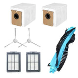 Robot Vacuum Replacement Parts Set With Main Brush, Side Brushes, Filters, And Dust Bags For CecotecConga 15090 16090