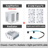 8-Bay NAS Computer Case with SAS/SATA Hot-Swap Backplane, Support MATX Motherboard, Full-Height PCIe | for Home Server Storage