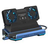 Docking Station Dual Cooling Fan Dock Station 4K@60Hz PD100W Gigabit Ethernet for Steam Deck OLED & ROG X & Legion Go