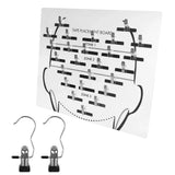 Hair Extension Hanger & Tape-In Placement Board – Acrylic Dye Plate & Display Stand for Tape-In Extensions