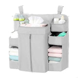 New Multifunctional Baby Crib Organizers Storage Bag Sustainable Fabric for Diapers Toy Clothes